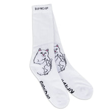 Cargar imagen en el visor de la galería, RIPNDIP LORD NERMAL SOCKS WHITE