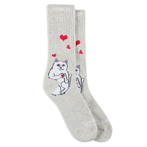 RIPNDIP NERMAL LOVES SOCKS (ASH HEATHER)