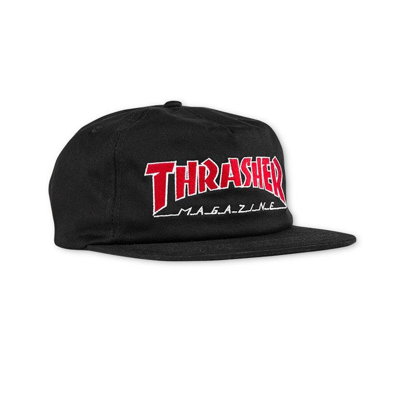 THRASHER OUTLINED BLACK