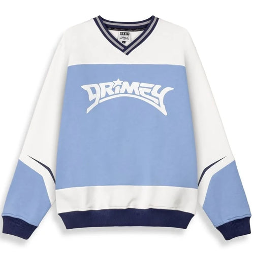 GRIMEY INFAMOUS DEEPER V NECK BLUE